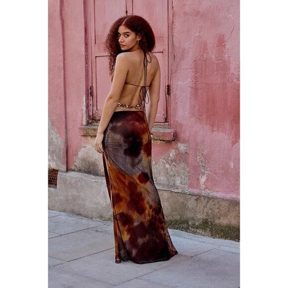 Jaded London Vida Maxi Dress in Grunge Animal UK 12 / US L New Womens Cut out - Picture 11 of 17